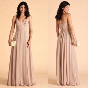 Birdy Grey Kaia Pleated Bodice Chiffon Maxi Dress - Sleeveless Bridesmaids Dress